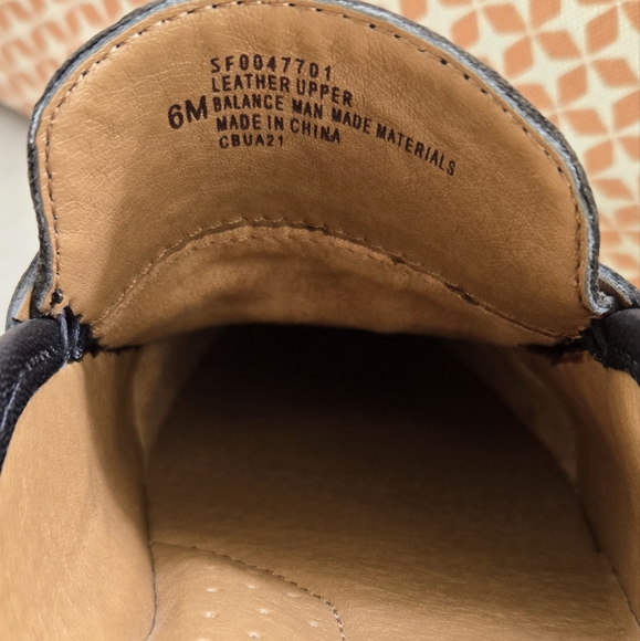 Sofft Black Leather Slip-On Loafers with Cream Soles - Picture 4 of 5